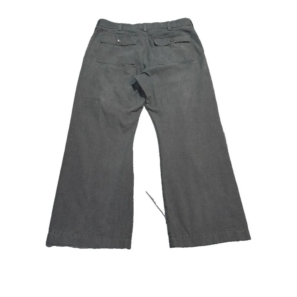 Mens Banana Republic 38X29 100% cotton wide leg Y2k Pants Twill